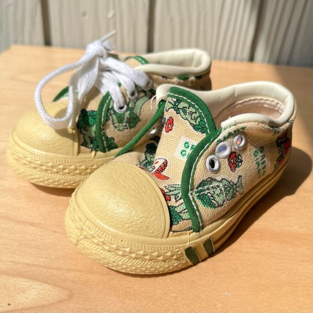 Ultra Rare VTG Green Giant Kids Shoes Red Goose Advertising Promo USA